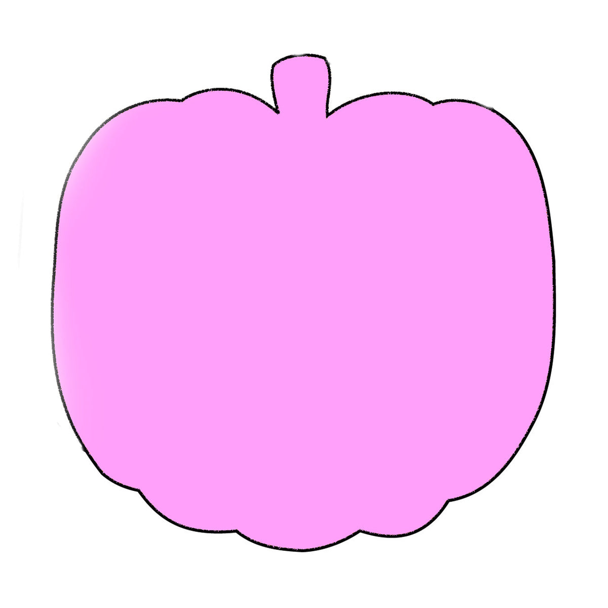 SHAPES ETC. Sticky Shape Notepad - Pretty in Pink-O-Ween Pumpkin