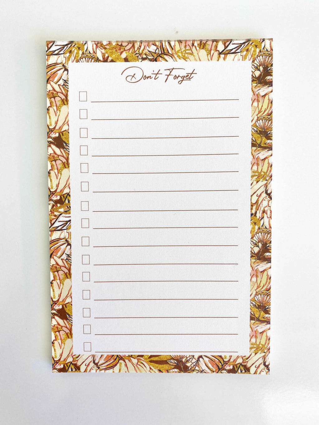 Autumn Fall Leaves Checklist Notepad Memo Sticky Notes